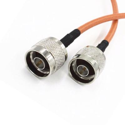 NJJ public to radio frequency connecting line RG142 dual-screen-wire all-copper high-frequency connecting line 50CM long silver plated