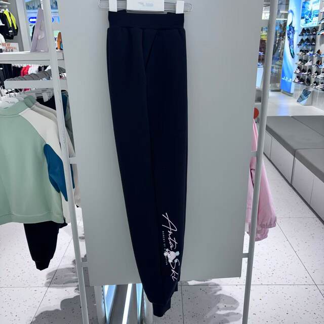 Anta Children's Girls' Fleece-Lined Sports Pants 024 Winter New Style for Older Children, Fleece-Lined Warm Pants 362446719