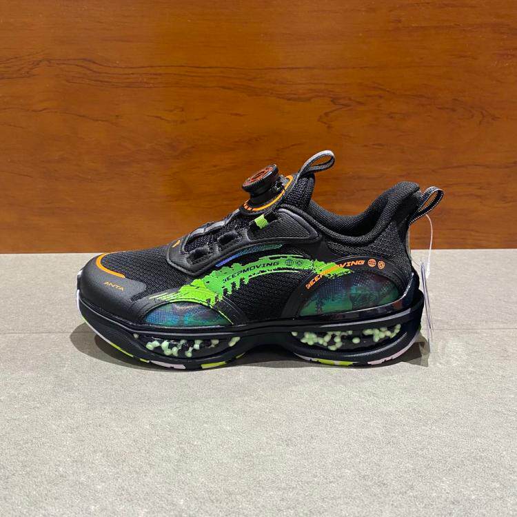Anta Children 21 Winter New Men's Great Boy Rotation Buttons Stubborn Shells PLAY TECH CAPSULE SPORTS RUNNING SHOES 312145551