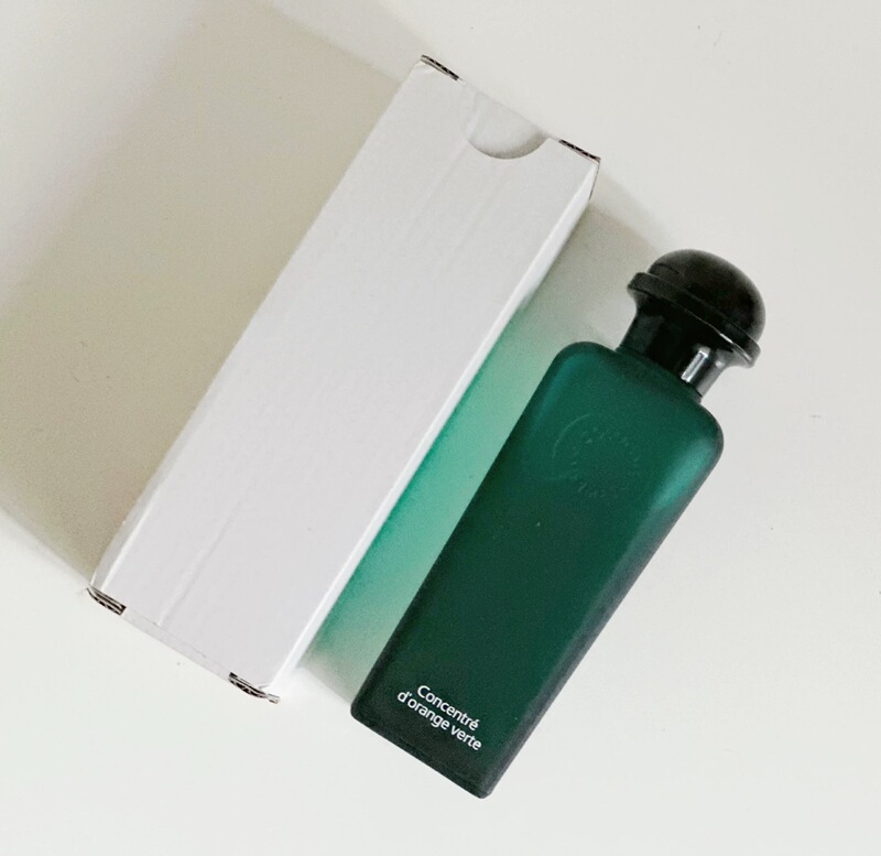 Simple White Box Hermes Orange Green Spring Edt 100ml Frosted Bottle Spring and Summer Fragrance
