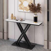 Rock board Xuanguan Table light extravagant modern minimalist living-room decoration leaning against wall narrow table strip case corridor entrance into the family of the family