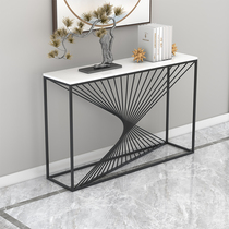 The ideostyle rock board Xuanguan table modern minimalist end view terrace light and luxurious marble into the door Xuanguantai leaning against the wall case desk