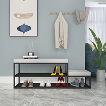 Changing Shoes Stool Home Doorway Light Luxurious Entry Shoes Cabinet Brief Integrated Into Door Shoe Rack High And Low Children Can Sit On A Shoe Bench