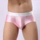 Đồ lót chải lông của nam giới băng lụa nhỏ boxer thanh niên u lồi túi thắt lưng thấp sexy sáng màu đàn hồi bó sát quần lớn - Cặp đôi