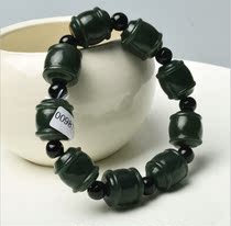 Jade Xinjiang and Tian Yuhand chain and Tian Yuqing jade drummer bead bracelet ink jade mens hand chain hand