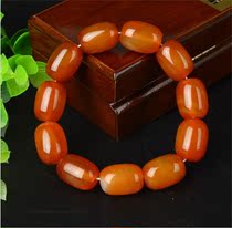 Finely Carved Jade Fashion New Agate Bucket Pearl Male and Mens Bracelet Bracelet Handchain for a Personality Lovers