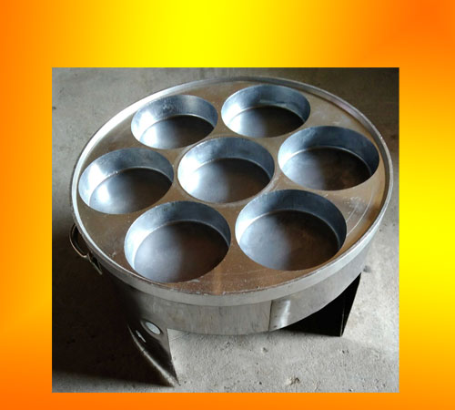 7 holes hamburger furnace thickening mold seven holes burger furnace red bean cake machine Egg cake machine accessories