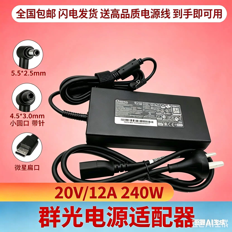 Brand New Msi Chicony Qunguang A20-240P2A Power Adapter 240W Computer Charger 20V12A Brand New Msi Chicony Qunguang A20-240P2A Power Adapter 240W Computer Charger 20V12A