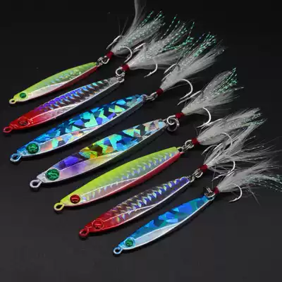 Shore cast shore cast laser metal small iron plate sequins IMA The same section of Luya bait long cast sea fishing sea bass horse shark mouth