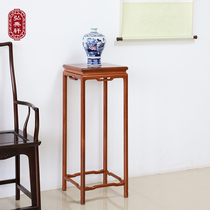 Mahogany large fruit red sandalwood flower stand Chinese style solid wood tall flower pot storage shelf living room indoor floor-standing bonsai stand