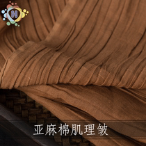 Linen cotton crew-creamy triple mansion Lifetime Folds Clothing Cotton Linen Fabric Fabrics New Products