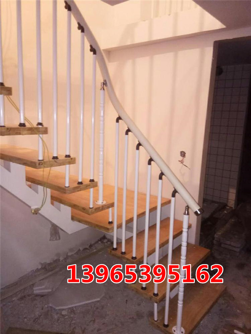 Wuhan stairs indoor loft indoor loft duplex solid wood minimalist modern steel wood combined creative door-to-door customization