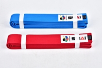  SMAI karate type belt WKF competition red and blue belt hollow association designated competition brand