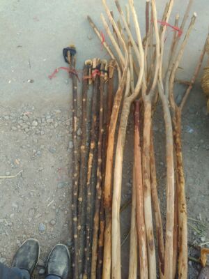 Wooden fork agricultural tool for beating wheat rice grain rapeseed Humb fork straw rod New goods agricultural traditional tool