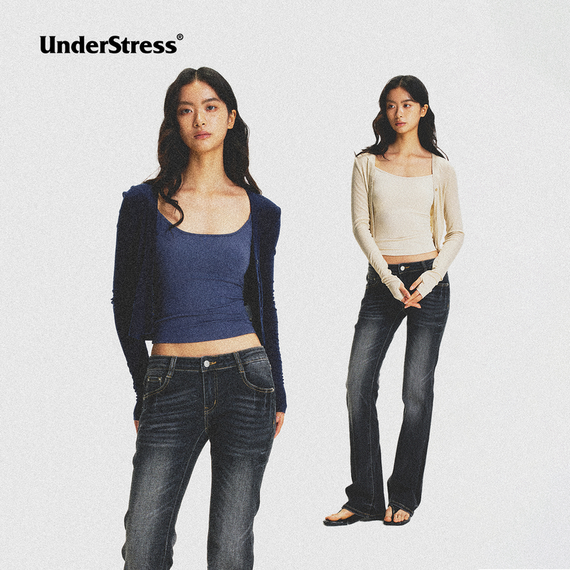 Understress Summer Lightweight Cardigan Camisole Versatile Long-Sleeve T-Shirt Age-Reducing Cool Pure Desire Slim Fit Understress Summer Lightweight Cardigan Camisole Versatile Long-Sleeve T-Shirt Age-Reducing Cool Pure Desire Slim Fit
