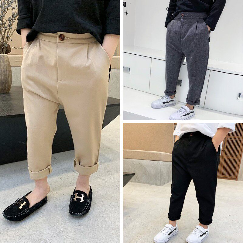 Boys' autumn and winter pants, trousers, British style children's suit pants, baby harem pants, children's suits, daddy pants, middle children