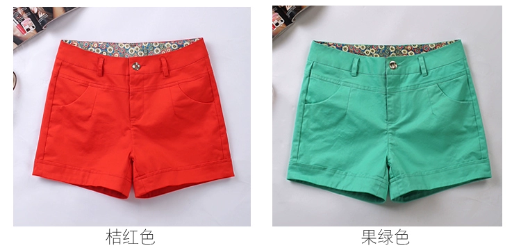 Mùa hè mới trắng size lớn quần short nữ phiên bản Hàn Quốc của quần lọt khe nữ quần lọt khe hoang dã 2018 quần cotton nóng bỏng