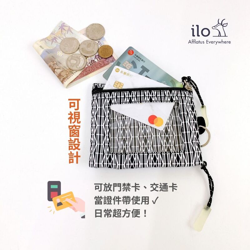 Hong Kong Easymate Camouflage Sports Style Card Key Holder Key Bag Double Layer with Transparent Window