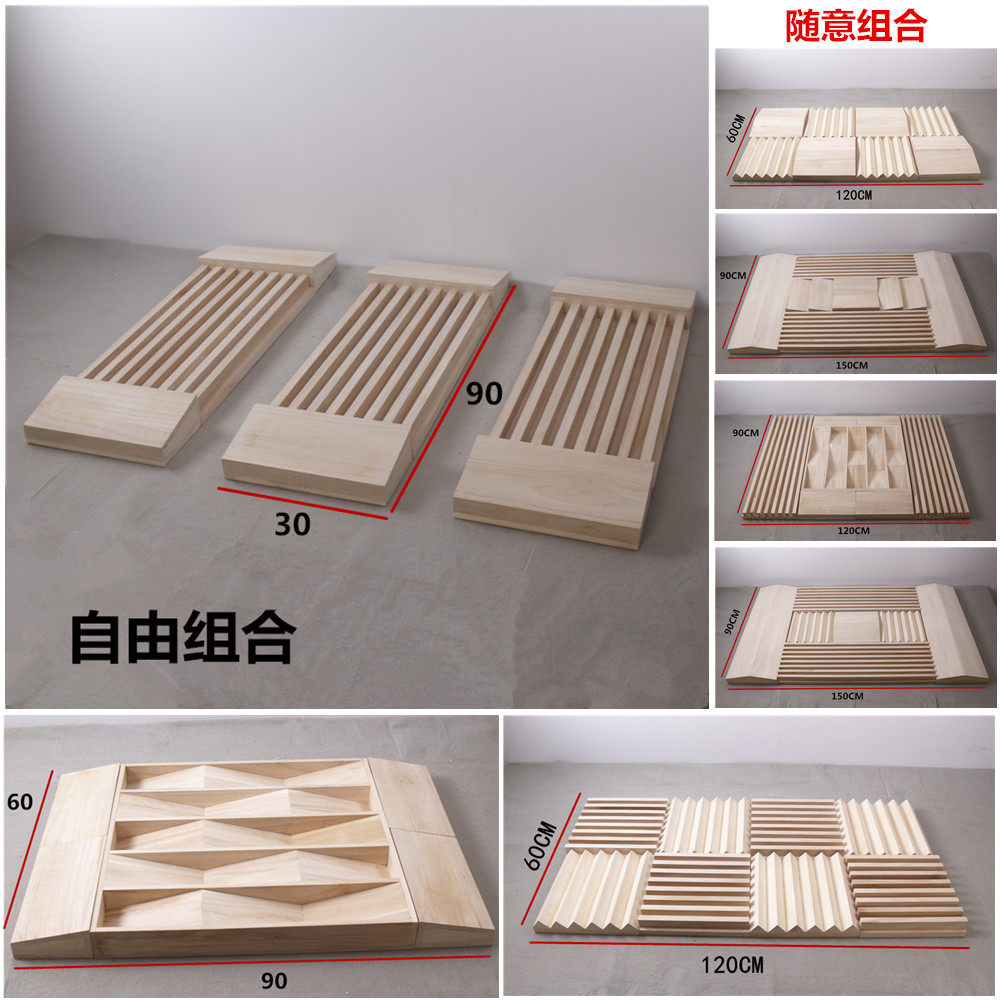 Solid wood audio full-frequency diffusion board secondary remainder body six or seven-order two-dimensional 29-step broadband acoustic theater sponge