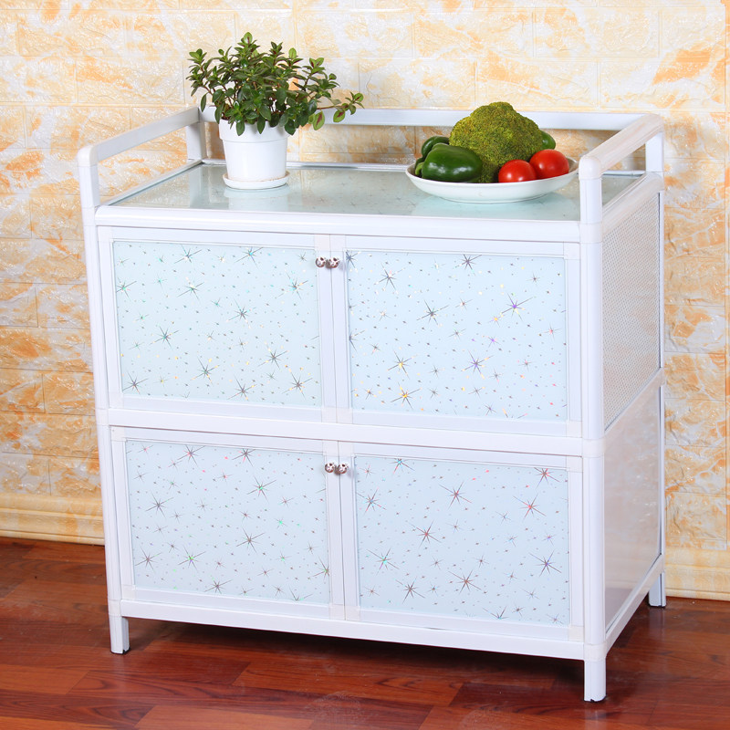 Aluminum Alloy Bowl Tray Cabinet Home Kitchen Cabinet Storage Containing Cabinet Waterproof Anti-Rust Minima Dining Side Cabinet Dining Room Cabinet Dining Room Cabinet
