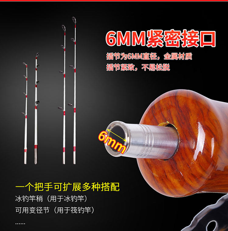 Ice удочкой 冰钓专用竿套装冬钓小鱼竿全套装备冬季新款迷你公鱼短节鱼杆竿稍
