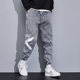 2024 New Jeans Men's Large Size Summer Thin Trendy Brand Workwear Loose Leg Harem Pants Fat Brother Men's Pants