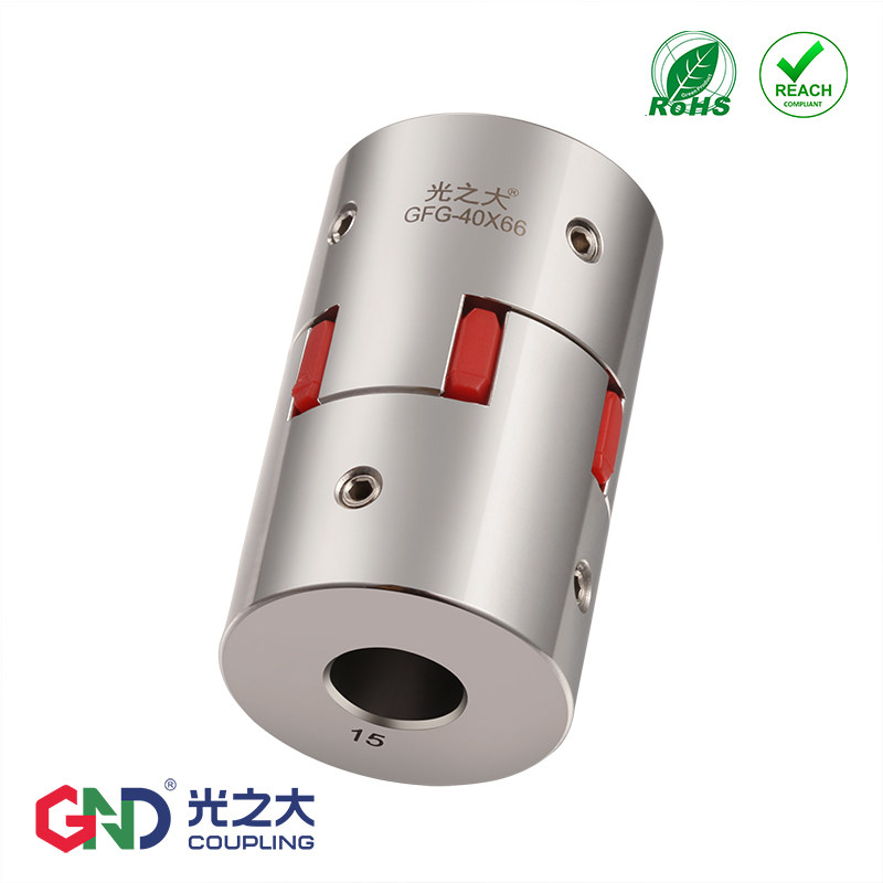 GFG stainless steel plum coupling High torque stepper servo motor Screw motor coupling drive connection