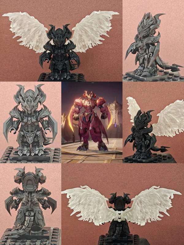 King Dragon Knight Mozi 3D Printed Resin Accessories Compatible with Building Block Minifigure Accessory Set Miniature Toys