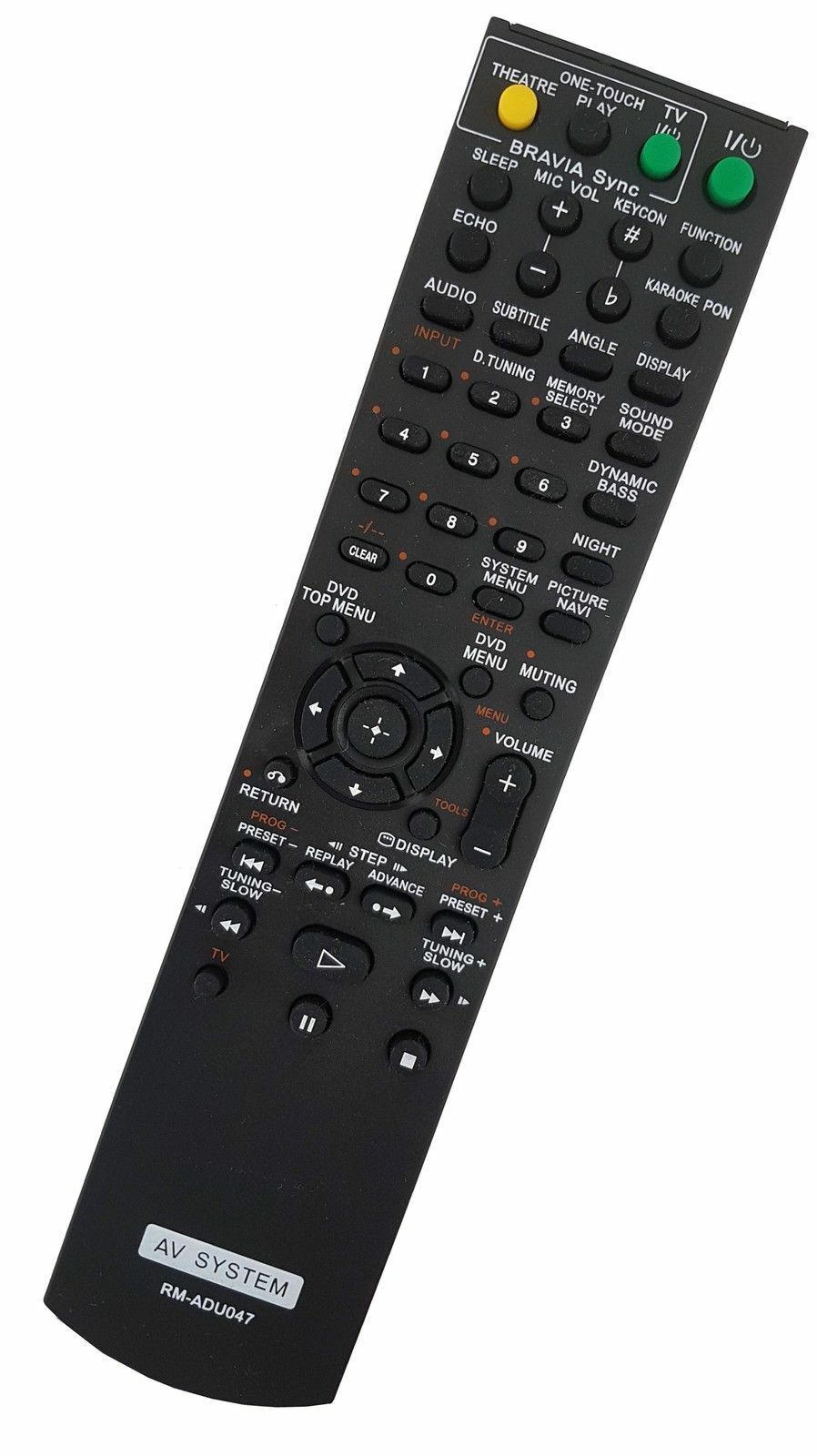 Brand new for Sony AV SYSTEM DVD sound English Remote control RM-ADU047