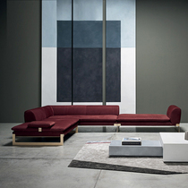 Baxter Victor Italian corner of the noble sofa combination of the sand skin villa modern minimalist minimal luxury