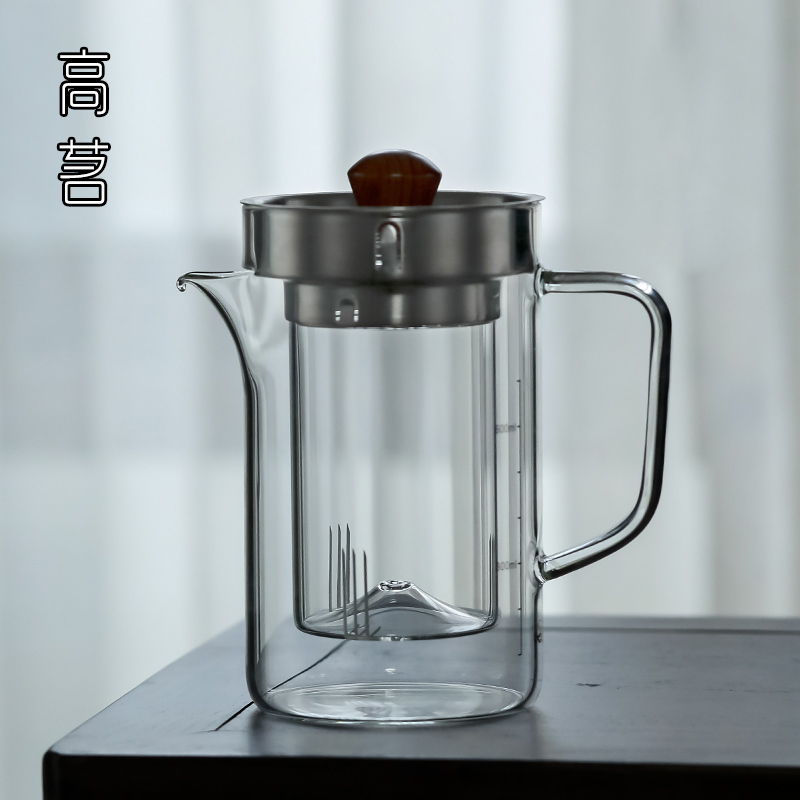 Glass teapot large capacity teacup teacup dedicated tea teapot separate teapot Japanese single pot thicker tea