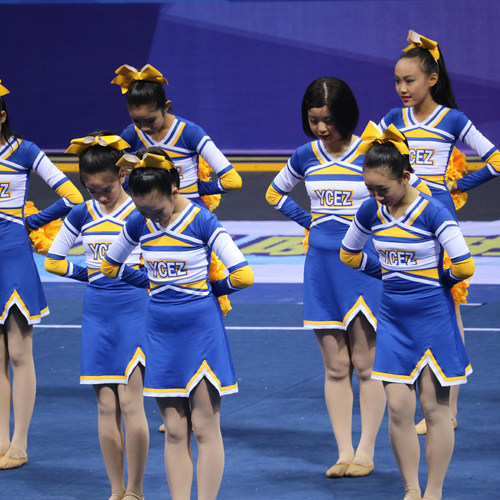 Customized children's cheerleader clothing female cheerleader gymnastics gymnastics and aerobics