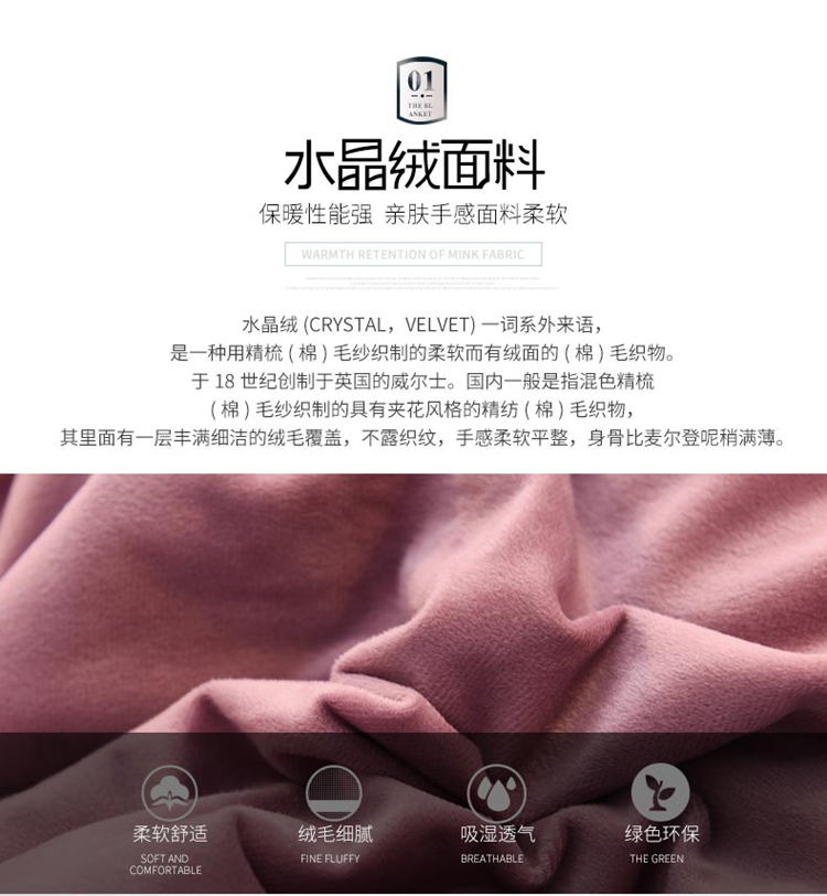 ins dày nhung ấm áp mùa đông Tinh Thể Màu Tinh gia đình bốn luật nhung san hô Levin cashmere bé cashmere lông cừu dày - Bộ đồ giường bốn mảnh chăn ga cao cấp luxury