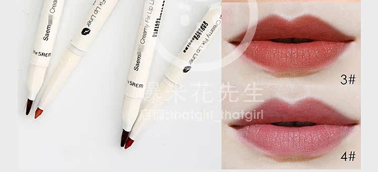 Các Saem Tươi Môi Lót Son Môi Khỏa Thân Son Môi Rượu Vang Đỏ Bóng Mắt Kẻ Mắt Không Thấm Nước 0.25 gam 	son bút chì giá rẻ