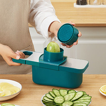 Multifunctional vegetable cutter household kitchen potato shredder stainless steel Garlic slicer radish grater artifact
