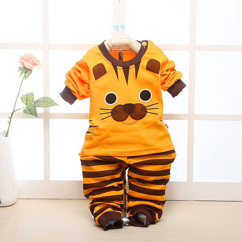Bộ đồ lót trẻ em cotton vai khóa trẻ em đồ lót nam và nữ quần áo trẻ em mùa thu quần dài mùa xuân và mùa thu mẫu mùa đông 0-2-3 tuổi shop thời trang trẻ em cao cấp