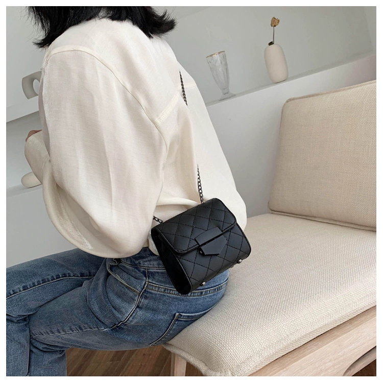 Túi siêu nhỏ mini nữ 2020 túi dây xích mới hợp thời trang Wild Ins Messenger bag bắt đầu túi son môi - Túi xách nữ