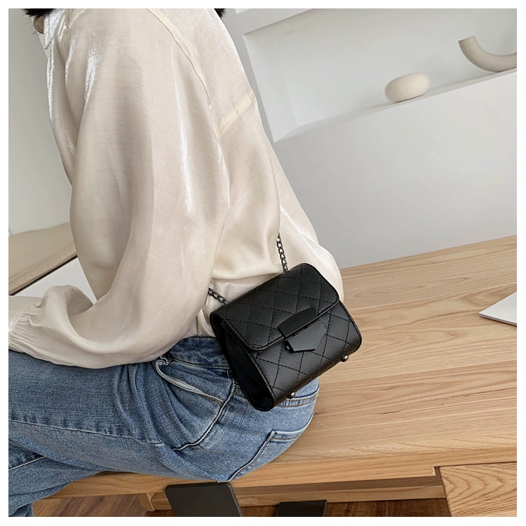 Túi siêu nhỏ mini nữ 2020 túi dây xích mới hợp thời trang Wild Ins Messenger bag bắt đầu túi son môi - Túi xách nữ