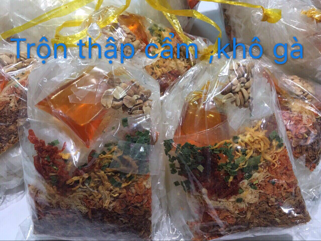 Vietnam rice paper banh trang tron thap cam kho ga 1bich