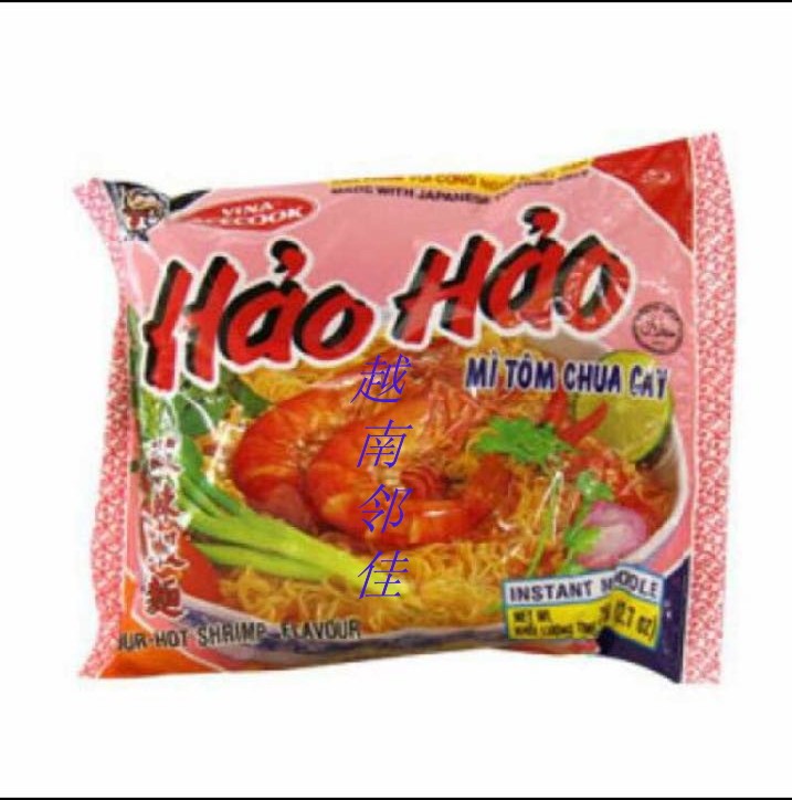 Vietnam HAOHAO hot and sour Shrimp instant noodles hao hao mi tom chua cay
