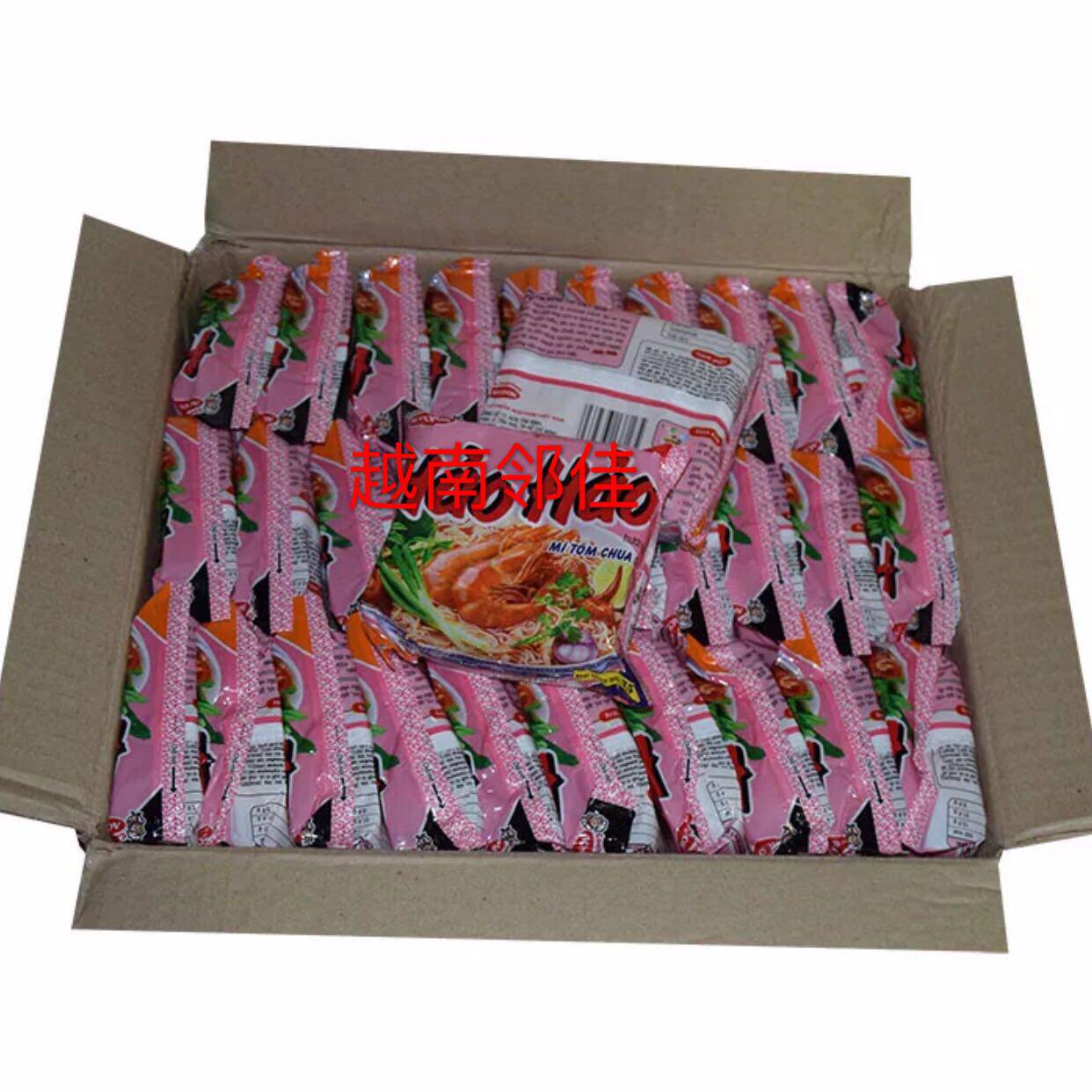 Vietnam haohao 30goi Spicy and sour shrimp instant noodles hao hao mi tom (1THUNG)