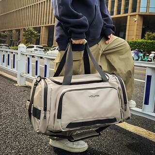 Men's Large-Capacity Travel Bag, Short-Distance Business Trip, Multi-Functional Handbag, Dry and Wet Separation, Waterproof Backpack, Luggage Bag