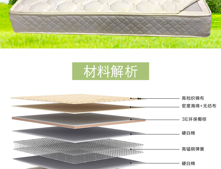 Cột sống bảo vệ dừa tự nhiên cọ nệm mat 1,8 1,5 1,2 m nệm cứng nệm mỏng cọ pad tùy chỉnh - Nệm đệm foam