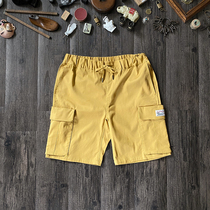 Spot Japanese Kriff Mayer apricot yellow multi-bag tooling shorts five-point pants retro outdoor mountain