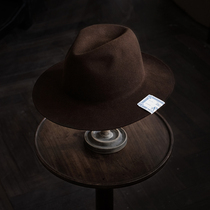 Spot H W DOG Japanese made Travellers dark brown rabbit hair top hat foldable men and women retro HWDOG