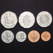 Foreign coins Oceania coins Solomon 7 full set of coins naked coins