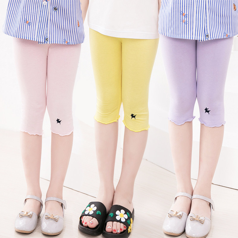 Girl In Girl 70% Lap Pants Summer Thin 50% Pants Baby Pure Cotton 50% Pants Modale CUHK Girl Casual Pants