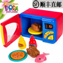 Genuine Qunfeng Dora family series simulation microwave oven small helper Microwave oven childrens toys 