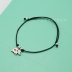 Nhật Bản S925 sterling bạc voi đơn giản thời trang sinh viên vòng chân dây ngọt ngào dễ thương dây đỏ cá tính vòng chân Vòng chân