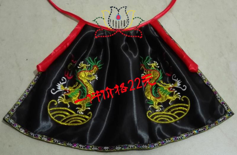 Embroidered silk and satin direct sales Buddha statue black cloak Bao Zheng shawl Buddha clothing Buddha robe dragon robe God of wealth cloak temple embroidery
